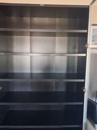 Estantería negra cristal - Librería