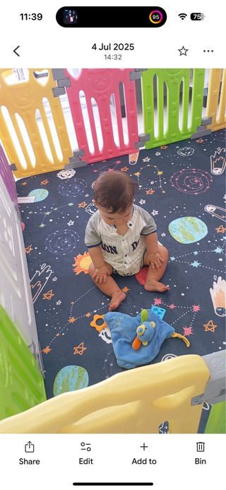 Parque infantil + alfombra 150x150cm