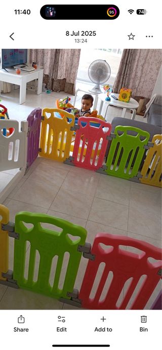 Parque infantil + alfombra 150x150cm