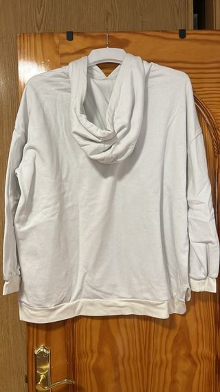 Sudadera blanca capucha
