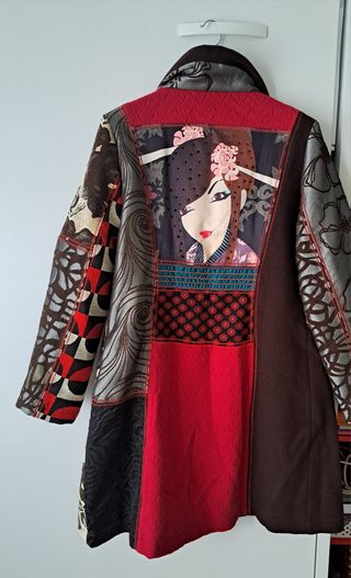 Chaqueta Desigual - Rojo y marrón