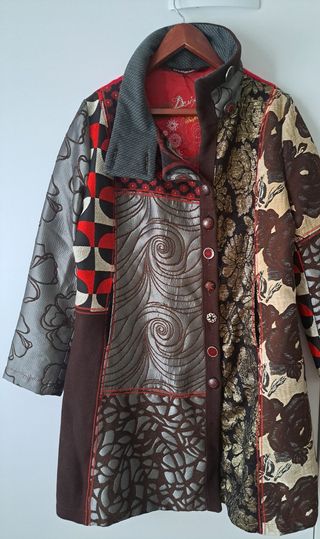 Chaqueta Desigual - Rojo y marrón