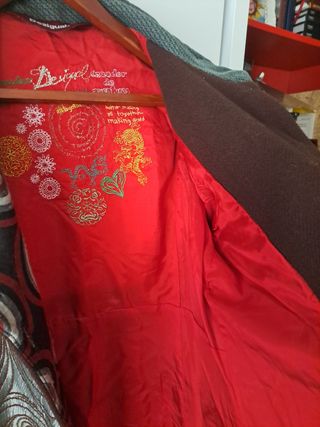 Chaqueta Desigual - Rojo y marrón