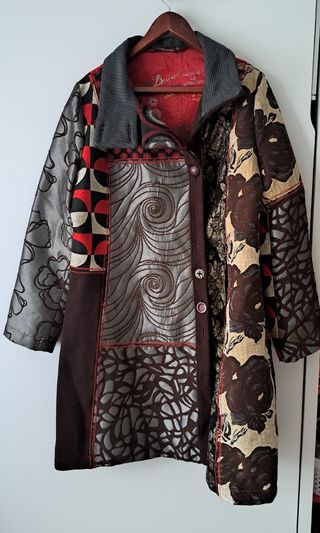 Chaqueta Desigual - Rojo y marrón