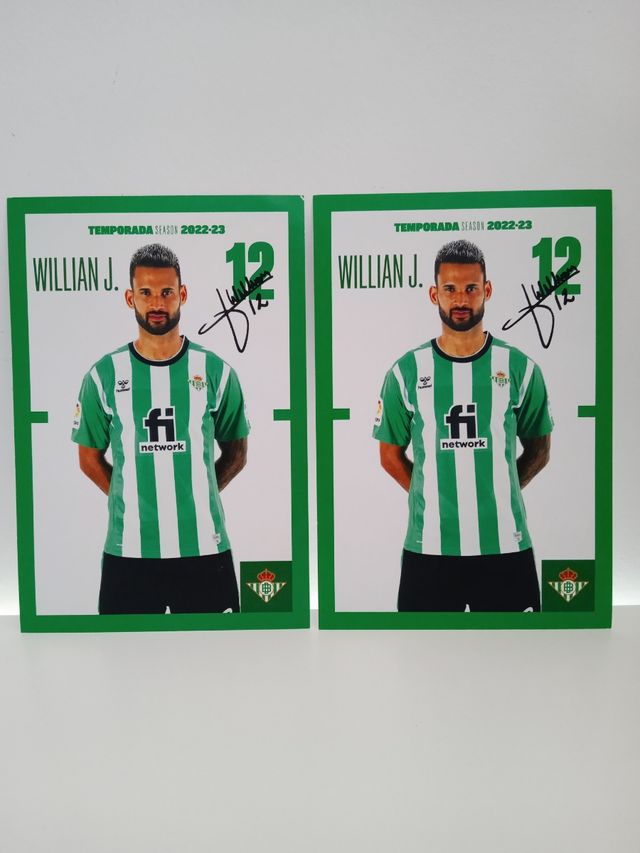 Fotos firmadas, jugadores del real Betis Balompié