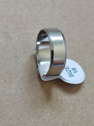Anillo acero liso - Talla 19