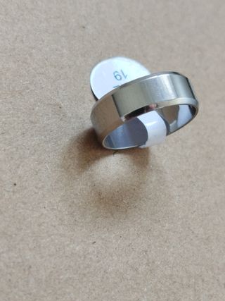 Anillo acero liso - Talla 19