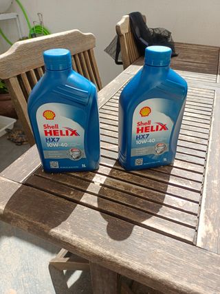 2x Aceite Shell Helix HX7 10W-40 1L