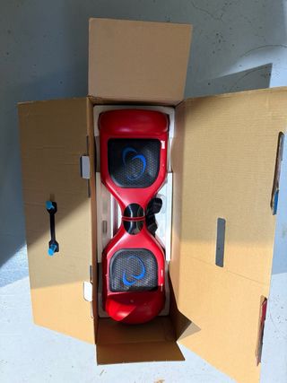 Hoverboard SmartGyro rojo y asiento