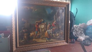 Cuadro antiguo grande óleo