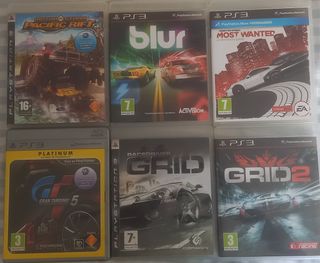 6 Juegos PS3 - Racing