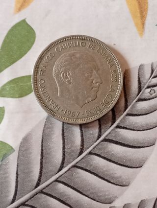 5 pesetas Franco 1957 (7 monedas)