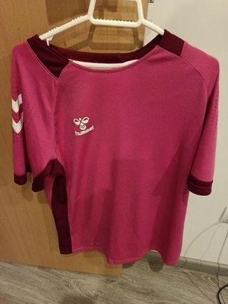 Camiseta Hummel rosa-granate
