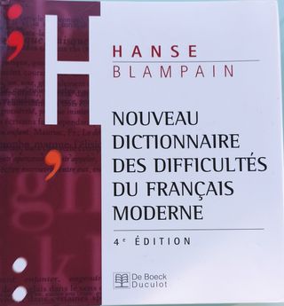 Nouveau Dictionnaire des dificultates du francais