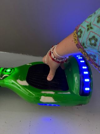 Hoverboard Verde con luces y asiento