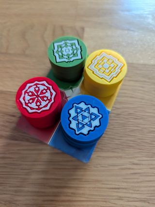 Pack para Sergio - 4 meeples 32 fichas de energía