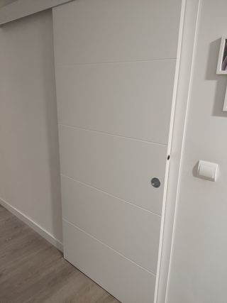 Puerta corredera 82'5x203 cm Lucerna Plus blanca
