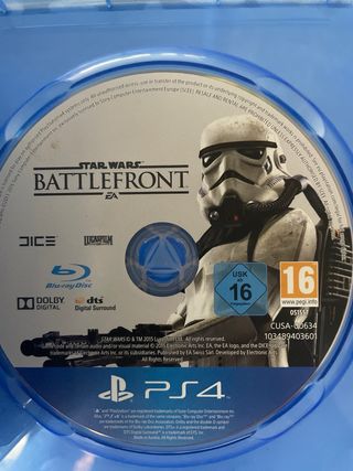 Star Wars Battlefront 1,2 y Jedi Fallen Order PS4