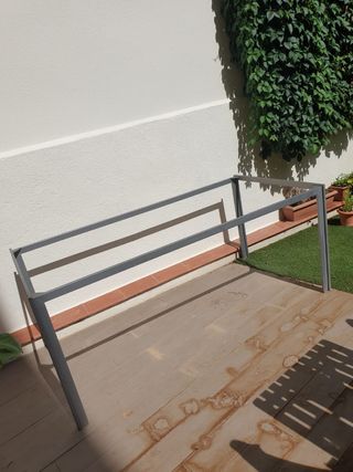 Mesa de cristal para interior/exterior
