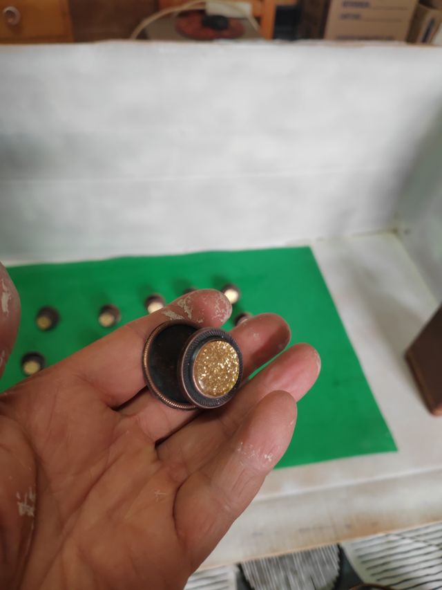 12Tiradores Muebles Años 70 L3. 