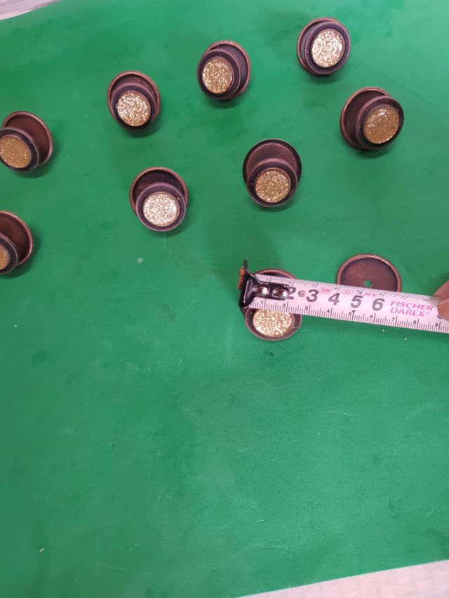 12Tiradores Muebles Años 70 L3. 