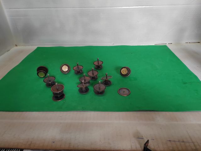 12Tiradores Muebles Años 70 L3. 