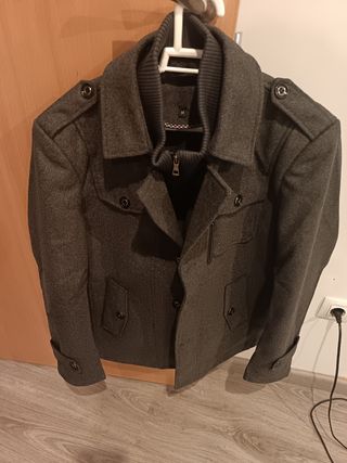 Abrigo gris hombre talla M