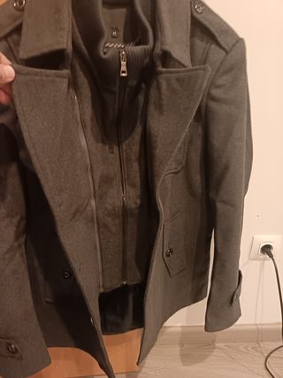 Abrigo gris hombre talla M