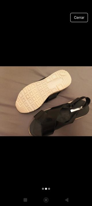 Sandalias Stradivarius negras - 39
