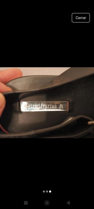 Sandalias Stradivarius negras - 39