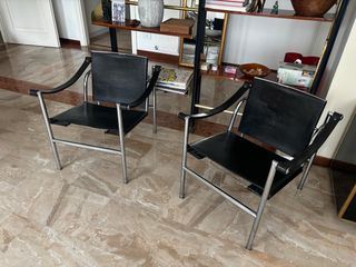 Poltrone LC1 Corbusier | Pelle nera