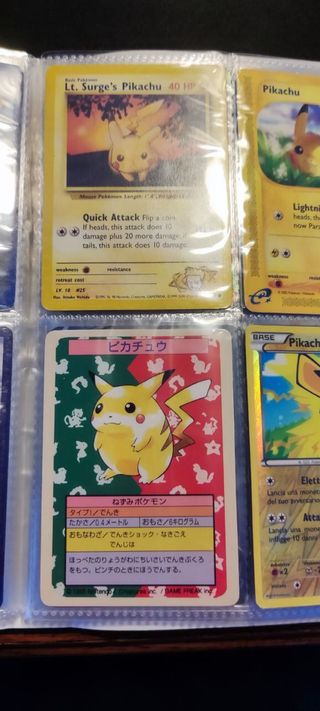 Carta Pikachu Vintage giapponese