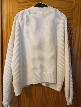Cárdigan blanco de punto