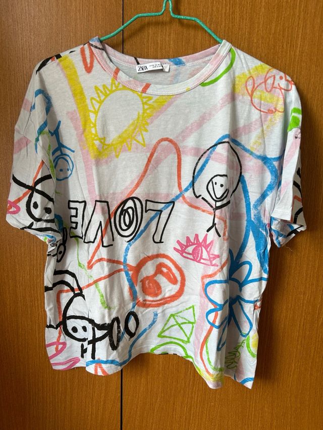 Camiseta Zara multicolor