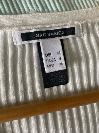 Camiseta blanca Mango - Talla L