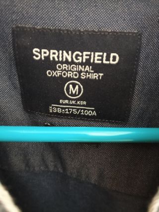 Camisa Springfield azul - Talla M