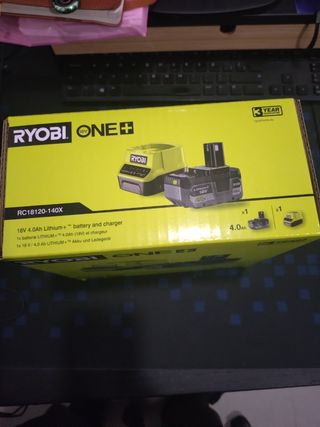 Batería Ryobi 18V 4.0Ah + Cargador Nuevos