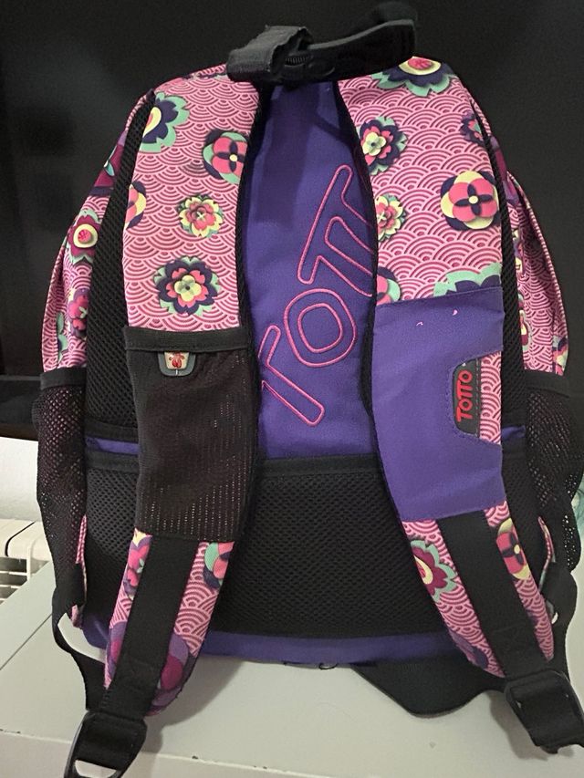 Mochila escolar Totto infantil + carrito
