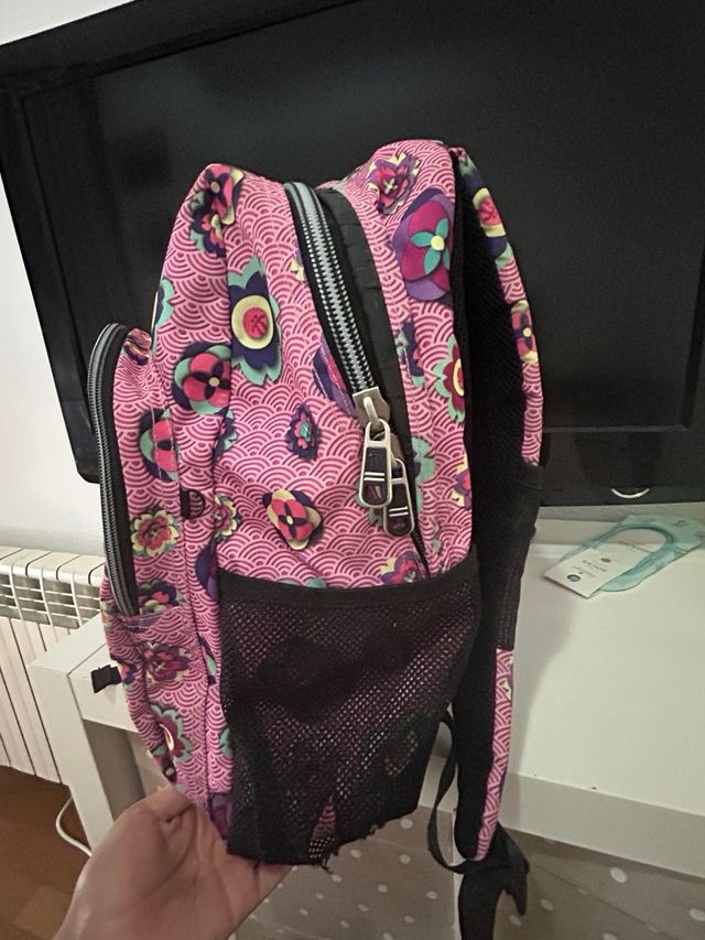 Mochila escolar Totto infantil + carrito