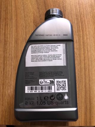 Aceite motor Mercedes 1L