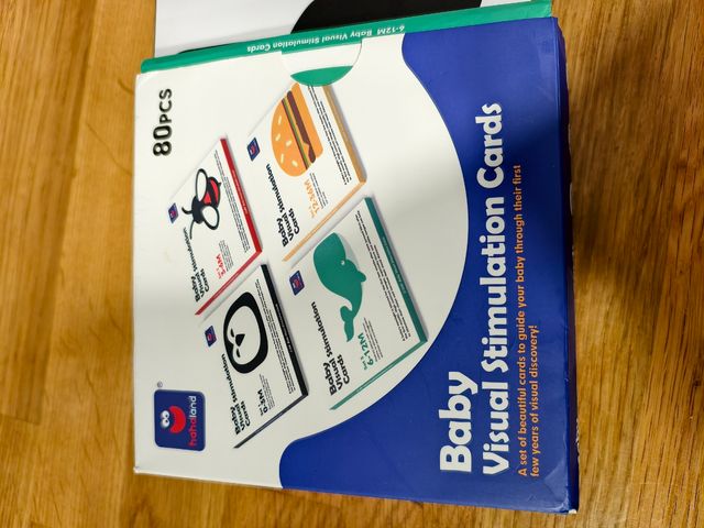 tarjeta simulación visual para bebés