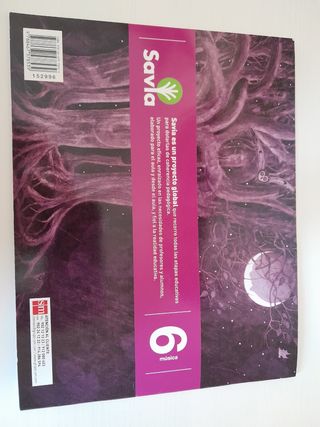 Cuaderno Música Primaria 6º Savia.