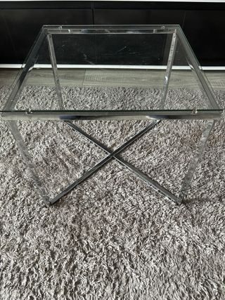 Mesa centro cristal moderna