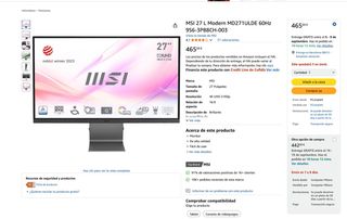 Monitor - Pantalla 27” MSI modern - 4K UHD 