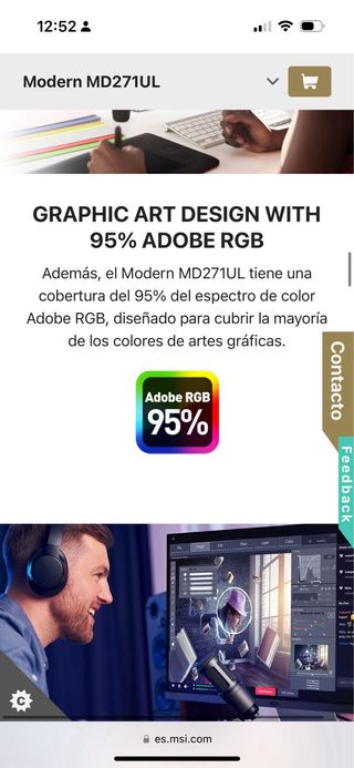Monitor - Pantalla 27” MSI modern - 4K UHD 