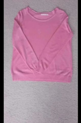 Jersey de punto rosa
