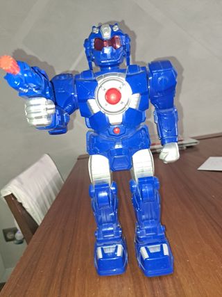 Robot azul juguete