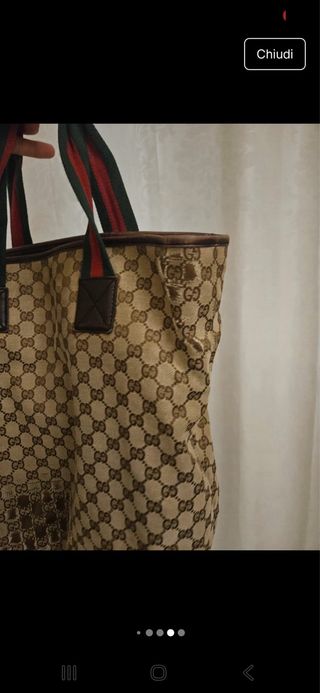 Borsa Gucci Vintage Beige/Marrone