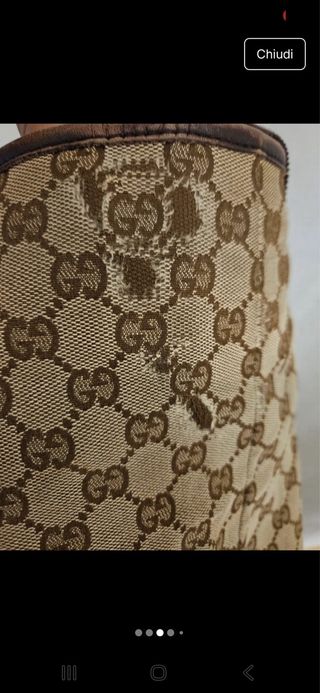 Borsa Gucci Vintage Beige/Marrone