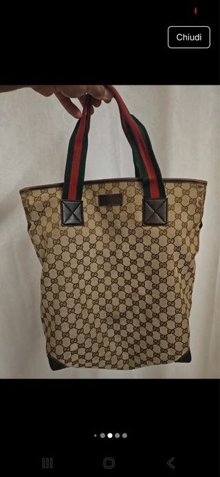 Borsa Gucci Vintage Beige/Marrone